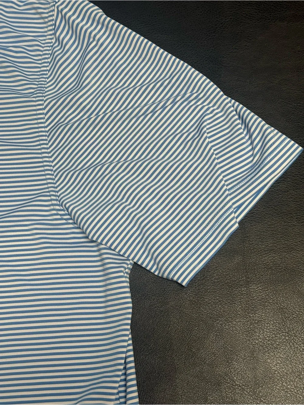 Vineyard Vines Light Blue & White Striped Polo - Picture 3 of 5